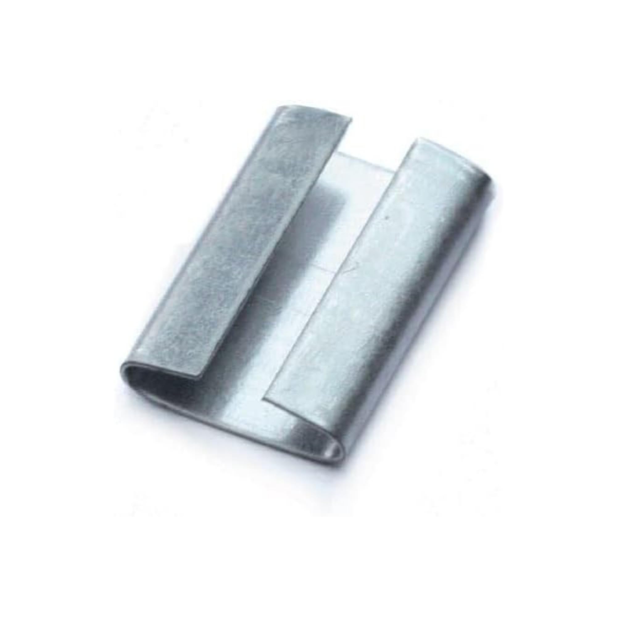 STECO – Morsetti in acciaio – Manicotti di chiusura per nastro in acciaio da imballaggio a forma di C 13 x 27 mm zincato Seals for steel strapping Signode TITAN