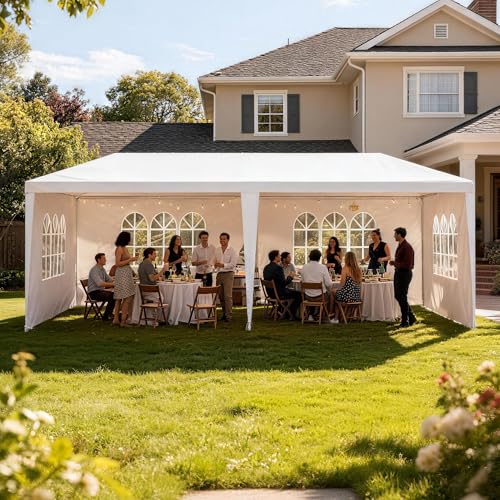 10x20 Party Tent Heavy Duty Outdoor Canopy Tents for Parties...