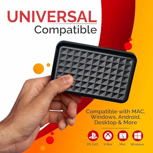 Image of 1TB External Hard Drive USB3.0 High Speed Data Transfer Memory Expansion Data Storage & Portable Backup HDD Compatible with PC, Computer, MacBook, Chromebook.