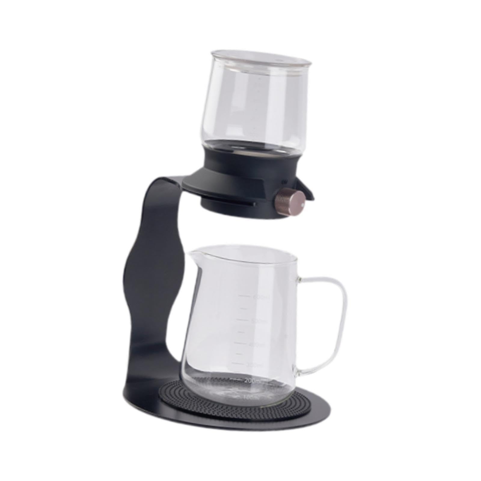 Tetera portátil Goteo, hervidor Agua, Recipiente para Bebidas, fácil Limpiar, té, infusión separada, navideño, 380 Ml Negro