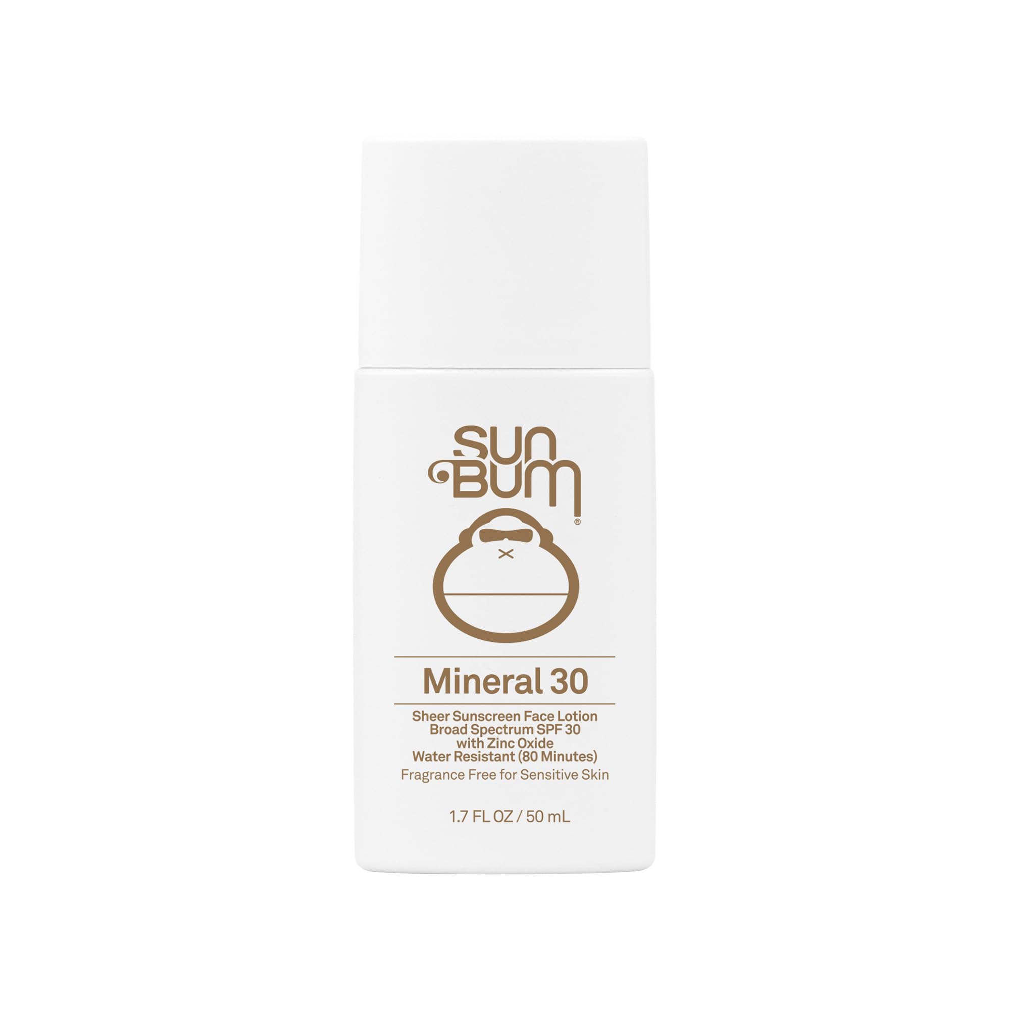 Sun Bum Mineral SPF 30 Face Sunscreen Lotion - Broad Spectrum and Fragrance Free Moisturizing Facial Sunscreen -