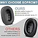 SOPROM Ear Cushions for Airpod Max Over-Ear Headphones Earpads Replacement Covers Cups Pads with Durable Mesh Fabric, Softer Foam - Light Green