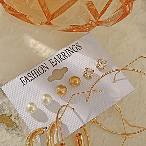 Image of Shining Diva Fashion Stylish Combo Metal Earrings for Women and Girls