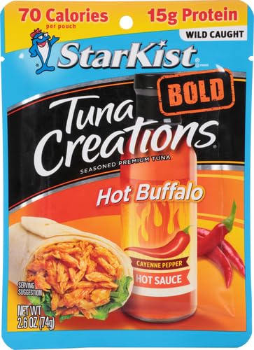 Image of StarKist Tuna Creations BOLD Hot Buffalo Style, Single Serve Pouch, 2.6 oz (Pack of 5)