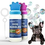 Petopedia 2x Dog Bubbles with PEANUT BUTTER & BEEF Scents, Interactive Dog Toys for Boredom, Puppy to Large Dogs, Outdoor, Safe (240ml (Pack of 2), Both (Assorted))