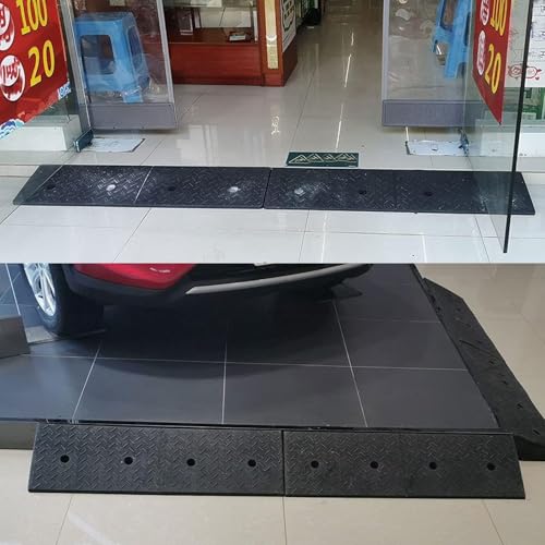 Rampa para silla de ruedas de caucho y plástico 100x30x13 cm miniatura 5