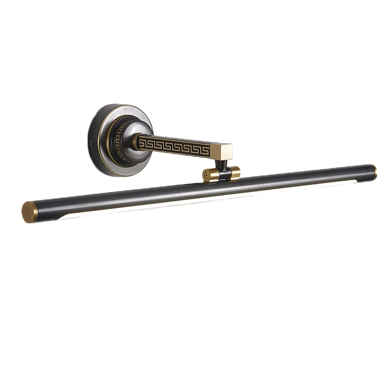 Bathroom Mirror Wall Lamp Bathroom Mirror Front Lights Vintage LED Mirror Lamp with Swivel 240° Lamp Head Copper Wall Mamp Frame Picture Lighting Make-up (Size : 58cm)