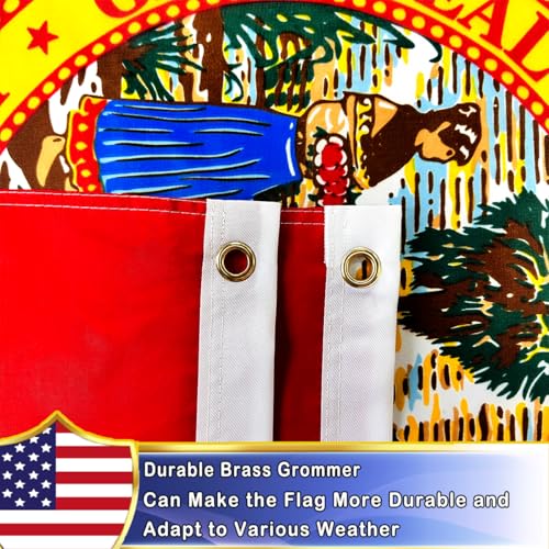 Drapeau de la Floride double face VOLTA en polyester 0,9x1,5m