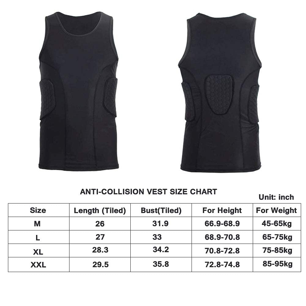 Chemise De Compression EvoShield Noire - Protection Thoracique Homme Taille L