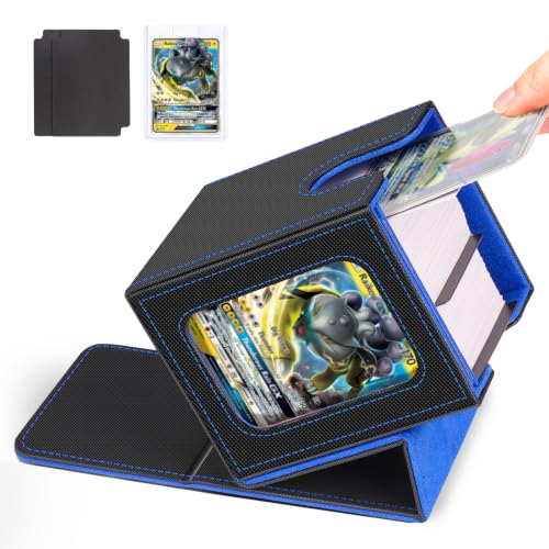 Jaffzora Card Deck Box for MTG Commander, Magnetic Card Display Case,TCG Card Storage Box, Holds 100...