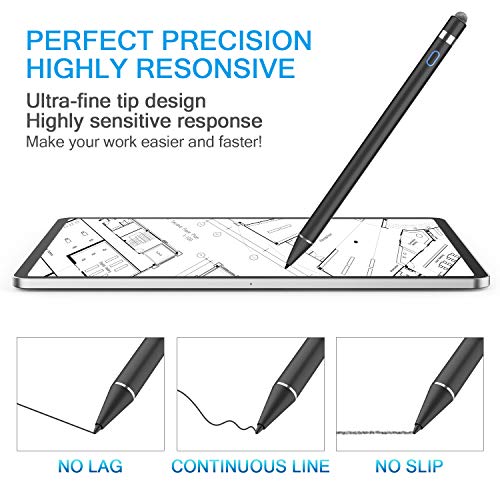 image for RICQD Stylus Pencil Compatible for Apple iPad with Palm Rejection, 5 M