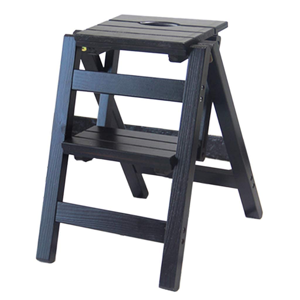 Outils robustes de jardin : escabeau bois massif anti-chute 150kg