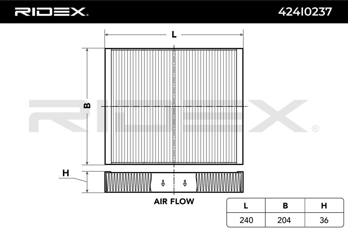 RIDEX 4055F28437 Kit de filtros con junta con filtro previo con rejilla incorporada Compatible con OPEL Astra J Sports Tourer P10 Gasóleo