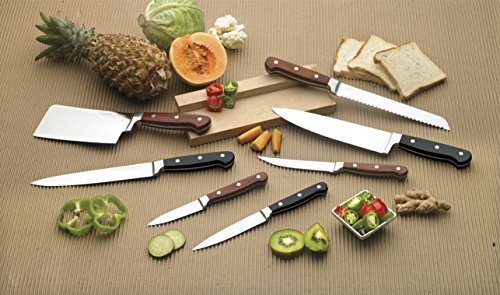 Image of Crystal Stainless Steel Slicing and Carving Knife, Black