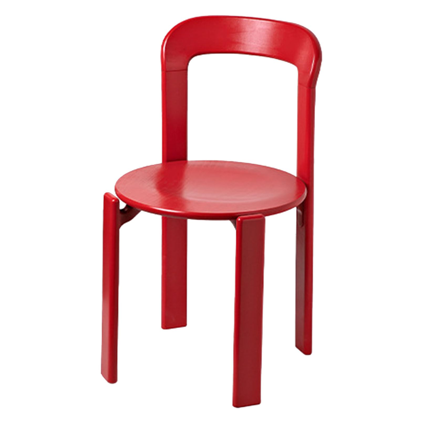 Chaise de salle à manger avec assise en bois massif stable