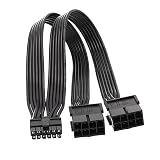 ELFJMZP Kabel zasilający 8-pinowy na 12-pinowy kabel zasilający kompatybilny z RTX 30 Series (3090/3080) Founders Edition, AWM 2468 18 AWG, adapter ATX, 30 cm, czarny