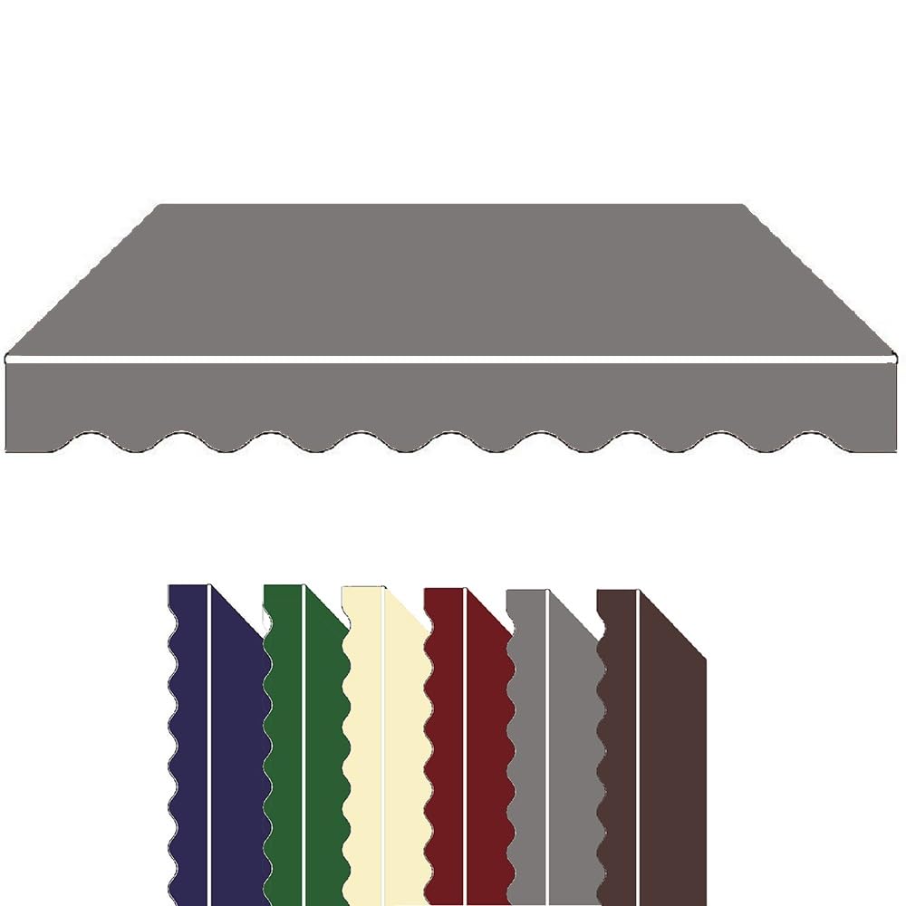 ZYXQQJ 11.5' X 10' 8' X 7' 12' X 10' 10' X 8' Retractable Patio Awning Replacement Fabric Outdoor Sun Shade Canopy Polyester Canvas for Window Door(