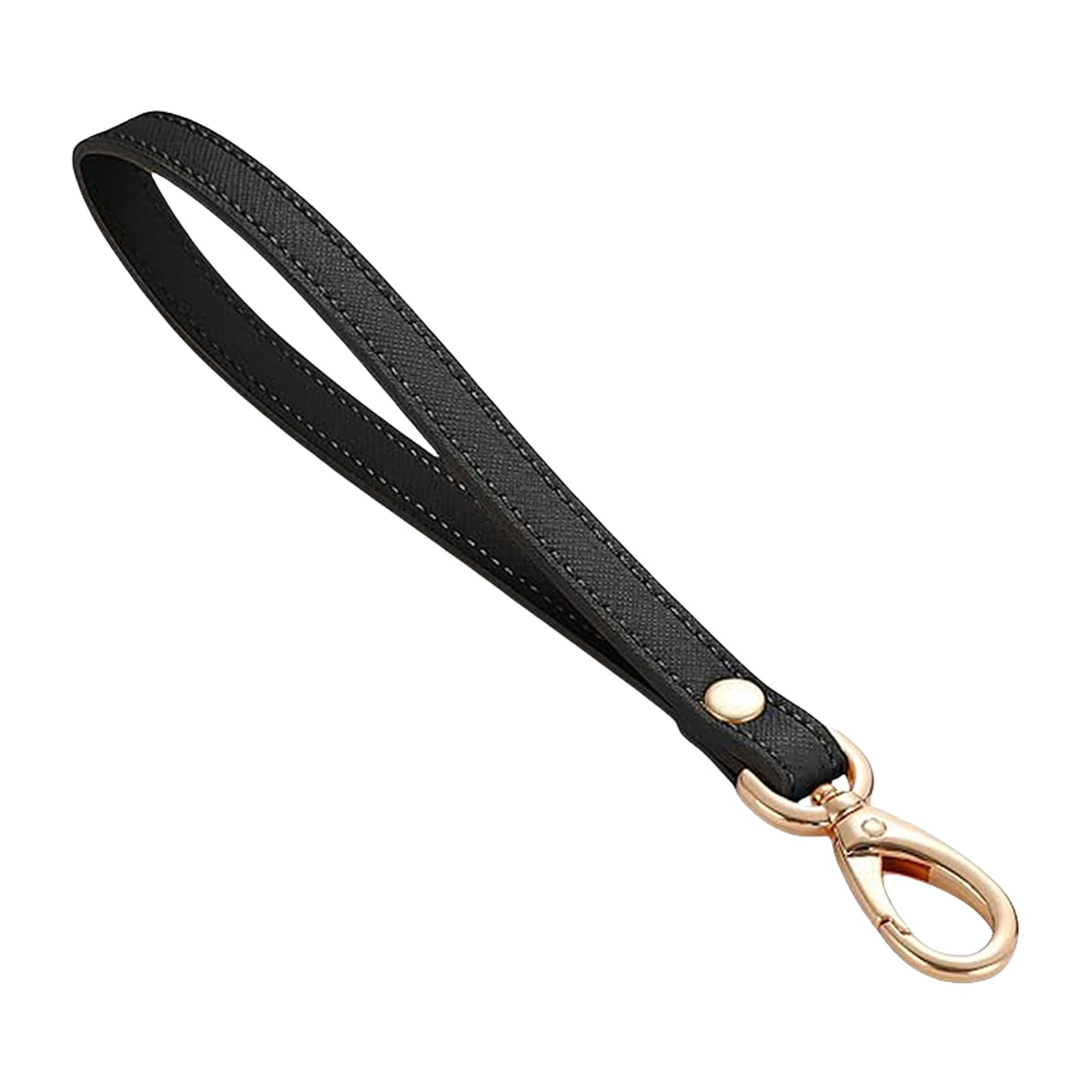Kalttoy Black Straps Pu Wristlet Keychain Handle Rope Diys Accessory Wrist Straps Wristlet For Purse, Wallet, Clutches, Keychain