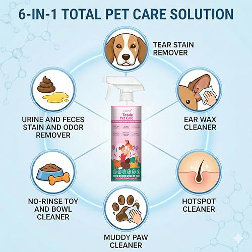 Image of Pet Cleaner & Deodorizer for Dogs & Cats | No-Rinse Electrolyzed Water | Safe | Clean Paws, Coat, Hot Spots & Pet Messes | Fragrance-Free, No Harsh Chemicals | Made in Japan