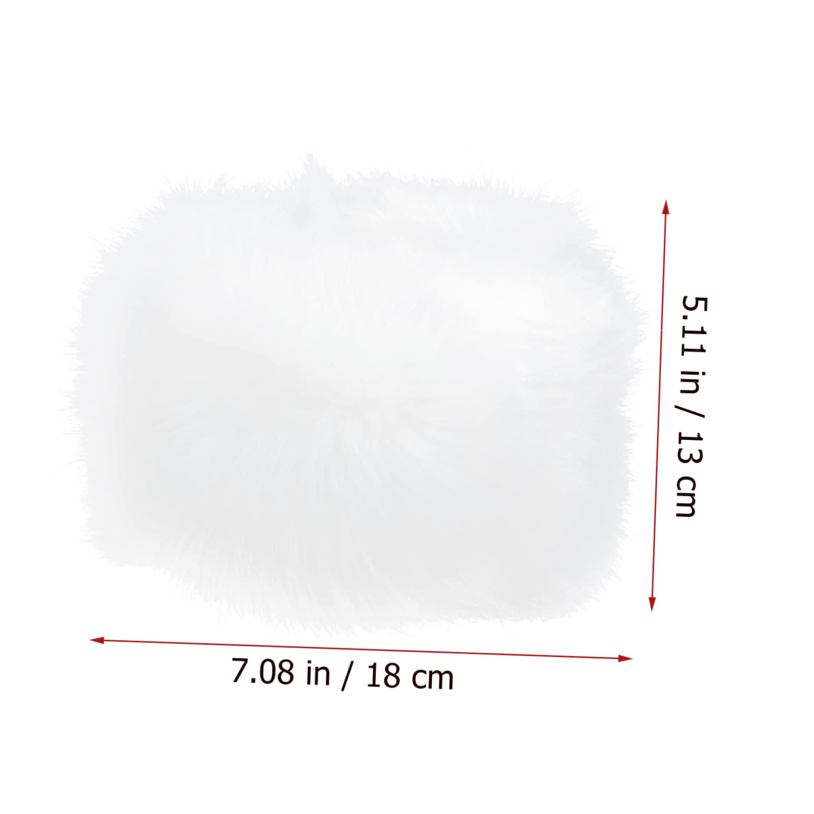 JEWEDECO Winter Oversleeve Plush over Sleeve Cuff Protector Warm Furry Wrist Warmers