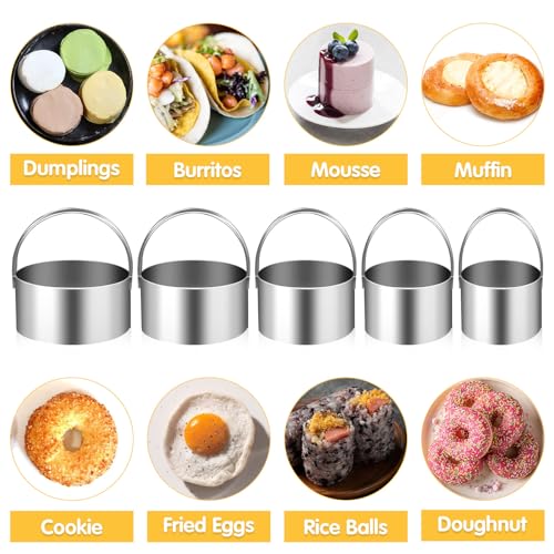 Pastry Cutter, Biscuit Dough Cutter and Dough Blender Set, Silicone Baking Pastry Mat, Dough Scraper, Cookie Cutters& Pastry Utensils (9 Pcs/Set)