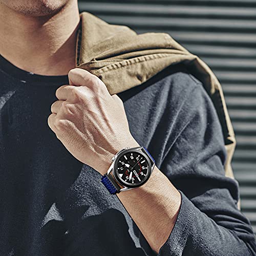 Image of Easuny 22mm Watch Bands Compatible for Samsung Galaxy Watch 3 45mm Band /Galaxy Watch 46mm /Gear S3 Frontier, Stretchy Adjustable Elastic Nylon Woven Loop Wristband for Men Women