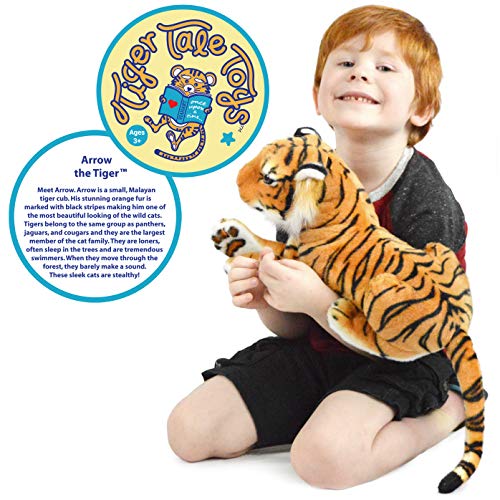 Viahart Arrow The Tiger - 17 Inch (Tail Measurement Not Included) Stuffed Animal Plush Cat - By Tiger Tale Toys #TOP5