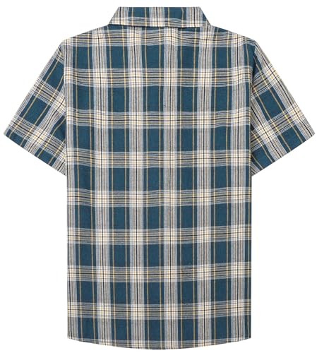 Image of SANGTREE Summer Button Down Shirts Cottn Tops for Men Women Boy Girl