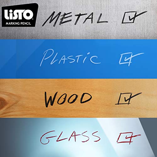 Listo 1620 Black Color - China Markers/Grease Pencils/China Marking/Pencils/Wax Pencils - Made In Usa (48) #TOP2