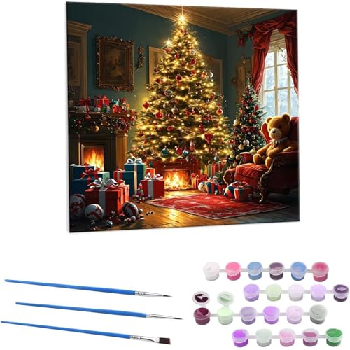 NX}X G Paint by Numbers hG Lbg l ʂ肦 lphGLoXNtg  LoXA[g uVƃANG̋, ItBX CeA rO, ւ̃Mtg 30x30cm (t