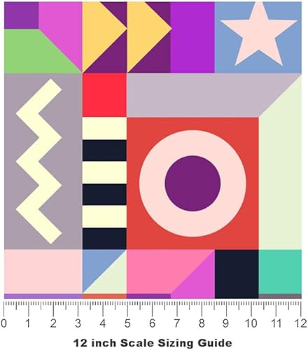 Miniatura 4 de Rwraps - Rollo de película de vinilo brillante con mosaico multicolor, 59 pulgadas x 1 pie con tarjeta de aplicación de vinilo para vehículo