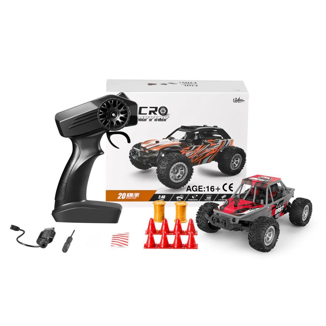 Amazon.com: URMODELAND 1/32 RC Car for Adults RC Buggy, 2.4G RC