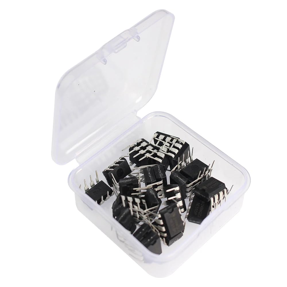 NE555P Timer IC – 50 Stück Im DIP-8 Gehäuse, Klassischer Präzisions-Timer Für Oszillator, Puls & Verzögerung