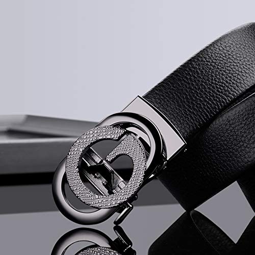 VANNANBA Ratchet Leather Belt for Men Designer Belts for Men with Automatic Buckle Alloy,Trend Fashion with Gift Box3
