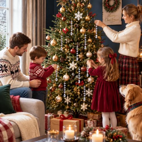 Christmas Tree Decorations Crystal Hanging Ornaments 25Pcs, Acrylic - image 3