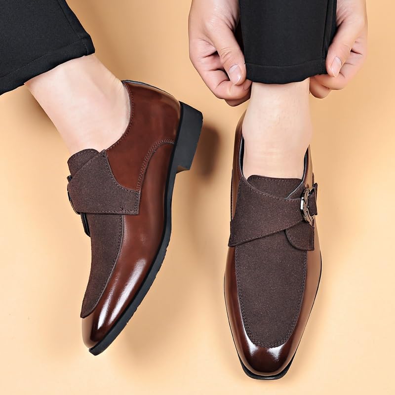Men's Business Casual Loafers Patent Leather Formal Oxford Slip On Dress Shoes Men's Casual Dress Oxfords Shoes for Daily Walking3