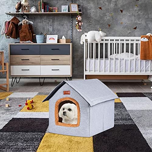 Casa para gatos ao ar livre para o inverno, canis de abrigo para gatos selvagens ao ar livre, cama p
