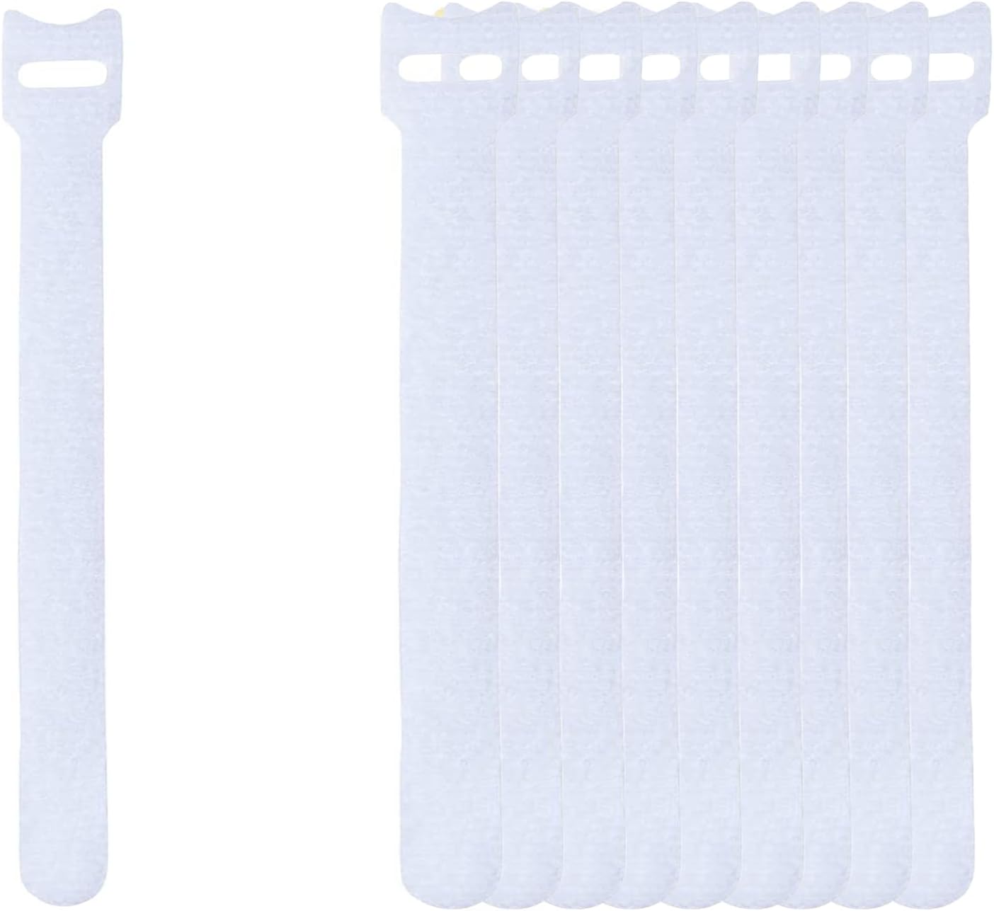 60 PCS 6 Inches Reusable Cable Ties, Wire Ties, Cord Organizer, Cable Organizer, Adjustable Cable Management - White 60 White