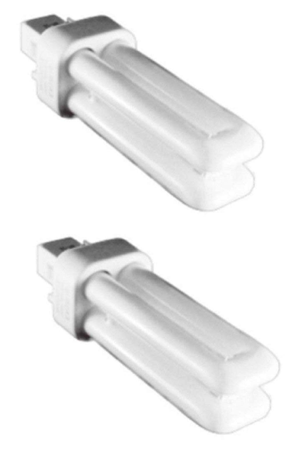Kosnic 10w EXUN-D/E CFL Lamp - Pack of 2 Units - G24q-1/4-Pin Base, Pure White 4000K, 12,000 Hour Life, 620 Lumens/Compact Fluorescent Light Fitting/Non-dimmable/SKU: KFT10ST2/4P-840x2