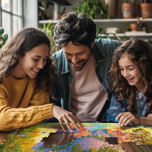 Rompecabezas White Mountain 1000 Piezas, Viaje Familiar en Auto Monte Rushmore | Piezas Grandes, Regalo para Adultos y Familia, 24"x30" miniatura 4