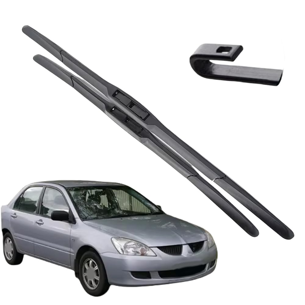 Balais d'essuie-glace Mitsubishi Lancer 2003-2007 caoutchouc silencieux pare-brise avant