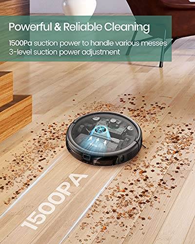 Image of TCL Sweeva 1000 Robot Vacuum Cleaner Ultra Slim 2.76inch, Strong Suction 1500Pa, 120mins Runtime, Washable HEPA Filter, Good for Pet Hair, Hard Floor & Carpets
