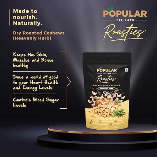 Image of Popular Roasties Dry Roasted Cashew Heavenly Herb, 200 Gm