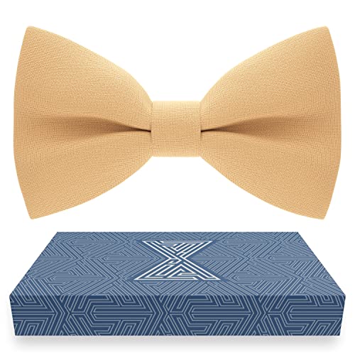 Image of Bow Tie House Mens Bowties Pre-tied Shape Clip on Bowtie Solid Men Formal Wear for kids, baby boys, toddler any age bow ties