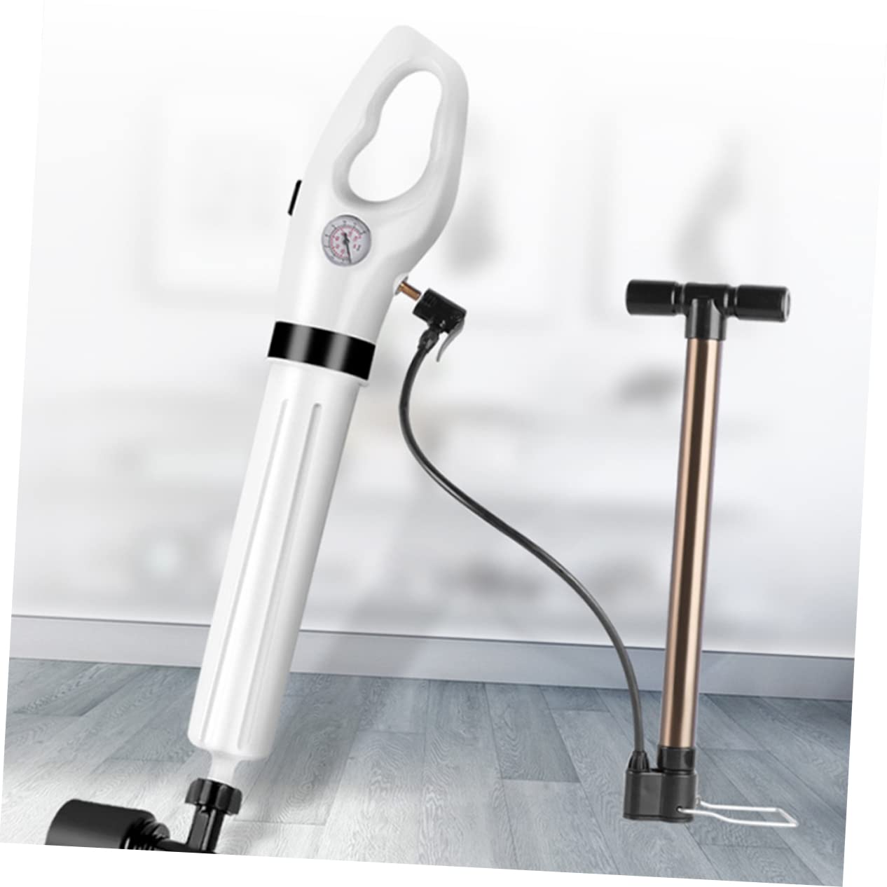 Ventouse de Toilette pour Débouchage Wc Blanche Flexible en Plastique