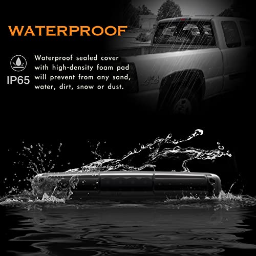 Image of Third 3rd Brake Light, LED High Mount Stop Light for 1999-2007 Chevy Silverado GMC Sierra 1500 2500 3500 HD Classic, Rear Center Cab Roof Tail Cargo Lamp, Smoke Lens