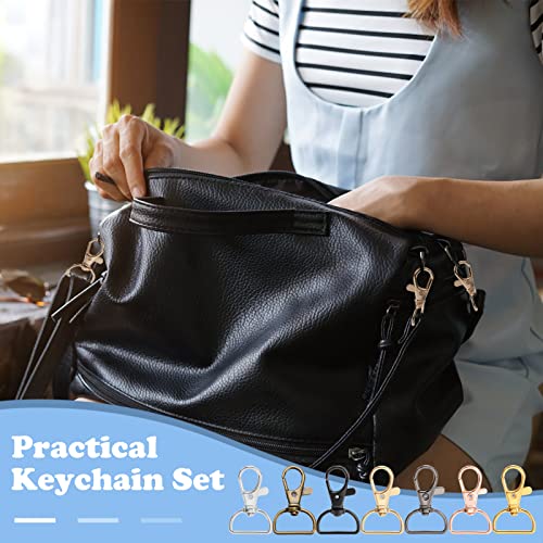 Portachiavi Girevole 60 Pezzi Fibbie Girevoli in