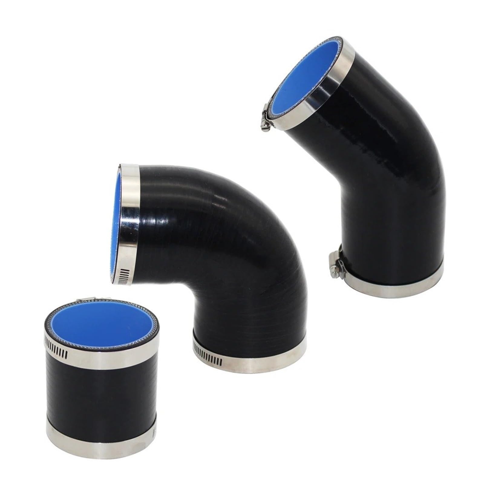 Manguera Admisión Aire Manguera De Silicona Negra Conector 45° Adaptador Tubo Reductor Resistencia A Altas Temperaturas Gel Sílice Universal Entrada Aire