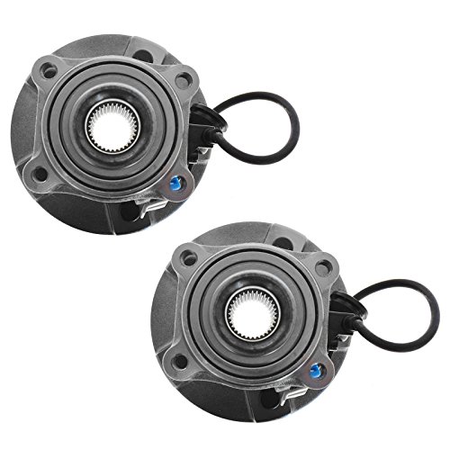Image of TRQ 2 Piece Rear Wheel Bearing & Hub Assembly Set Compatible with 2005-2006 Chevrolet Equinox 2006 Pontiac Torrent 2002-2007 Saturn Vue