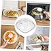 SHOWERORO Microwave Food Cover with Handle Transparent Anti- -keeping Lid Eco-friendly Kitchen Accessory for Food Protection and Heating Suitable for All Microwave Ovens